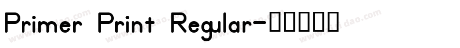 Primer Print Regular字体转换
